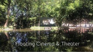 Cinema şi teatru plutitor, după model francez, pe lacul castelului din Arcuş