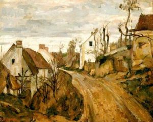 Pictura: C&eacute;zanne, Drumul satului (1872-1873)