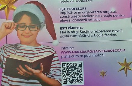 Hai la un „Târg de Crăciun”! Acțiune de strângere de fonduri pentru reamenajarea curții școlii din Barcani