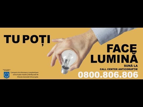 „TU POŢI FACE LUMINĂ”-activitate anticorupție desfășurată la Sf. Gheorghe
