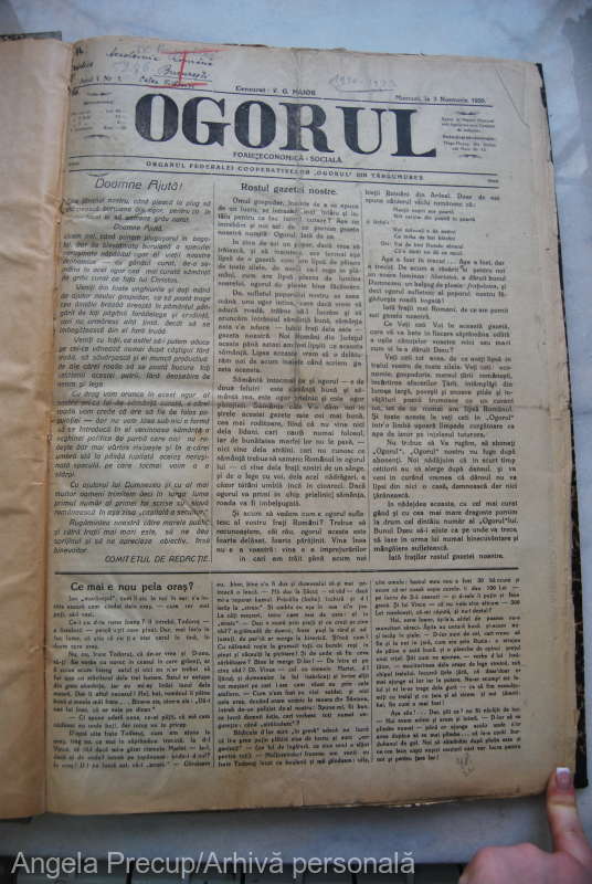 Prima publicaţie locală în limba română din Târgu Mureş a apărut în urmă cu 100 de ani