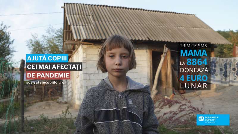 Asociaţia SOS Satele Copiilor România lansează campania „Ajută copiii cei mai afectaţi de pandemie”
