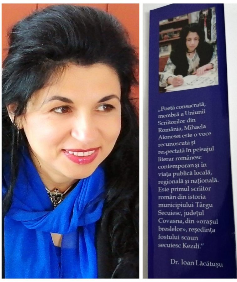 Poeta Mihaela Aionesei cochetează în mod fericit cu …gazetăria