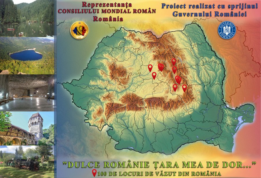 DULCE ROMÂNIE, ȚARA MEA DE DOR !…100 de locuri de văzut  din România