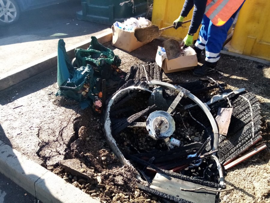 Un nou container incendiat, la Sfântu Gheorghe