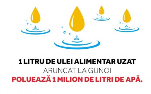 Recipiente pentru colectarea uleiului uzat, amplasate la punctele de colectare a deşeurilor menajere