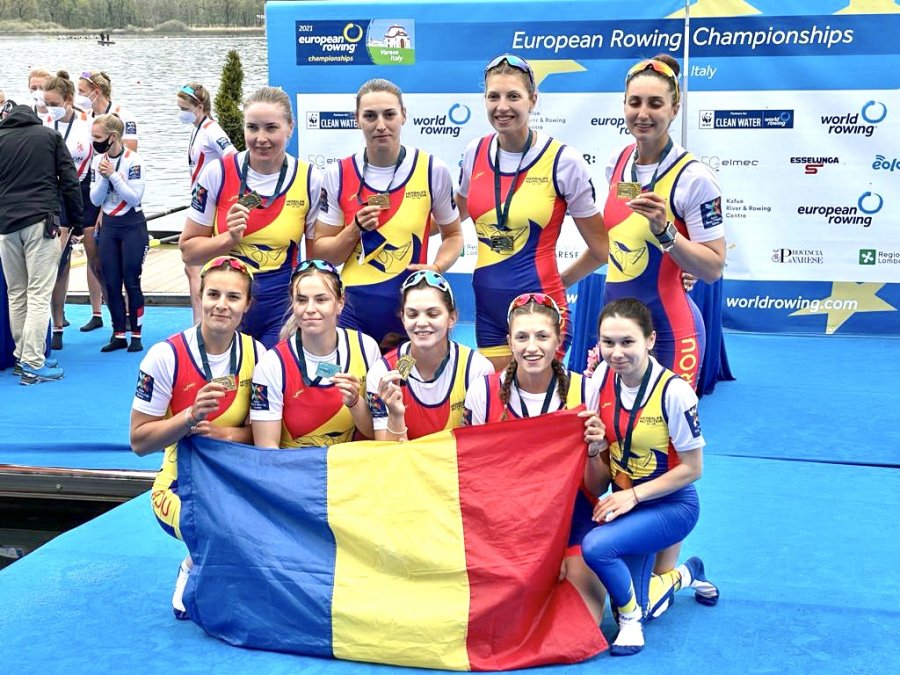 6 medalii pentru România la Campionatele Europene de Canotaj! 2 de aur și 4 de argint!