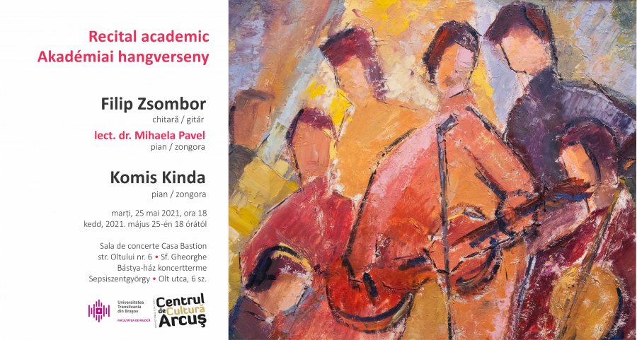 Recital instrumental  cu studenți ai Facultății de Muzică din Brașov, mâine, la Centrul de Cultură Arcuș