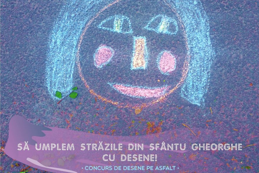 Concurs de Ziua Copilului: să umplem străzile din Sfântu Gheorghe cu desene pe asfalt!