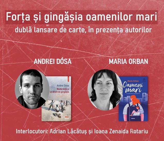 Dublă lansare de carte și întâlnire cu autorii – Andrei Dósa și Maria Orban