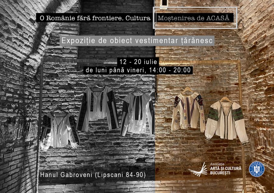 Expoziție de obiect vestimentar țărănesc organizată în cadrul proiectului  „O Românie fără frontiere. Cultura – Moștenirea de ACASĂ”