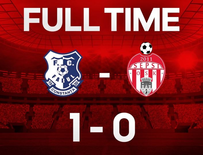 Fotbal – Liga I: Farul Constanţa – Sepsi OSK Sfântu Gheorghe 1-0