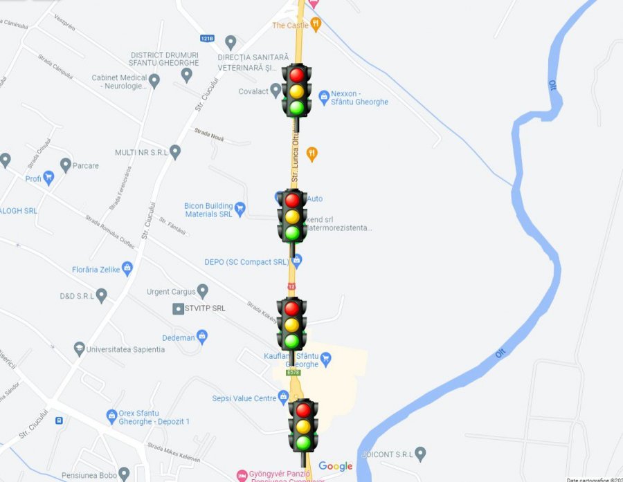 Noi semafoare cu buton la trecerile de pietoni din Sfântu Gheorghe