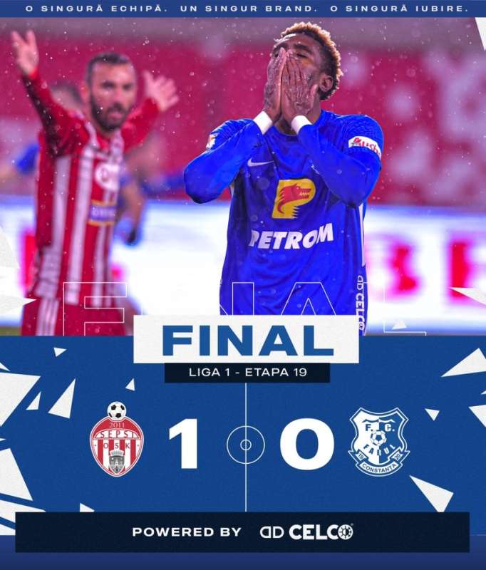 Fotbal – Liga I: Sepsi OSK Sfântu Gheorghe – Farul Constanţa 1-0