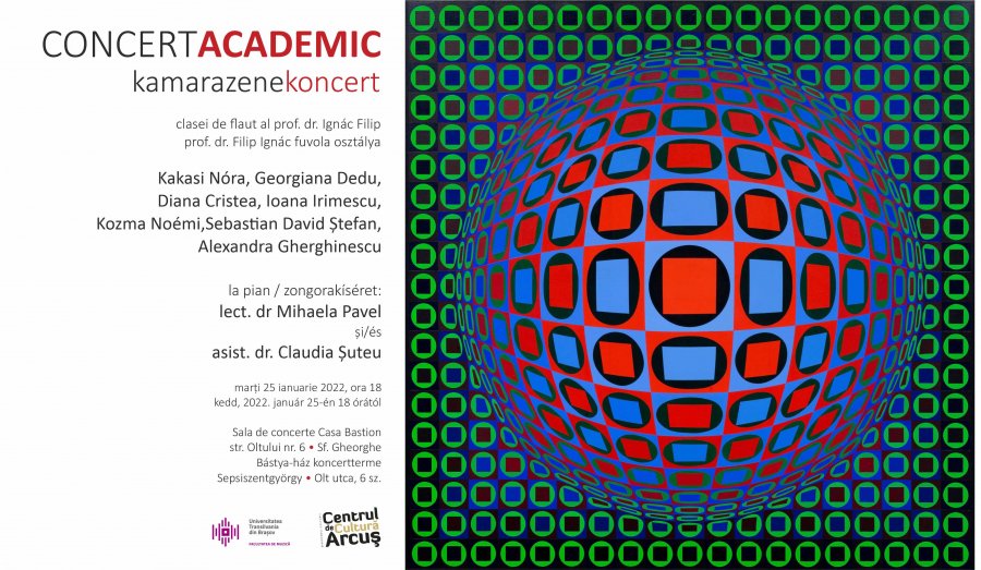 Concert academic la Centrul de Cultură, astăzi
