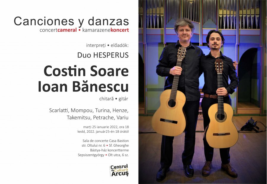 Concertul extraordinar de chitară „Canciones y danzas”, la Sfântu Gheorghe