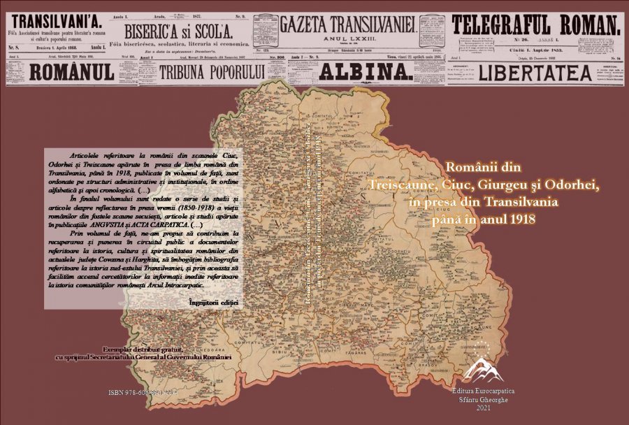 Un nou volum care contribuie la recuperarea informațiilor referitoare la istoria românilor din actualele județe Covasna și Harghita