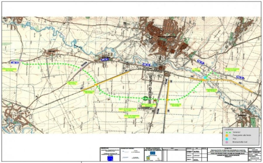 Lucrările de construcţie la centura ocolitoare a municipiului Sfântu Gheorghe încep în acest an