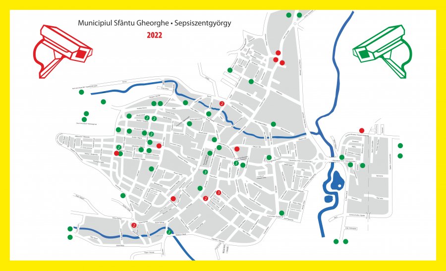 Noi camere de supraveghere în spaţiile publice din Sfântu Gheorghe