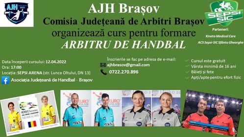 Curs de arbitri de handbal pentru tinerii covăsneni