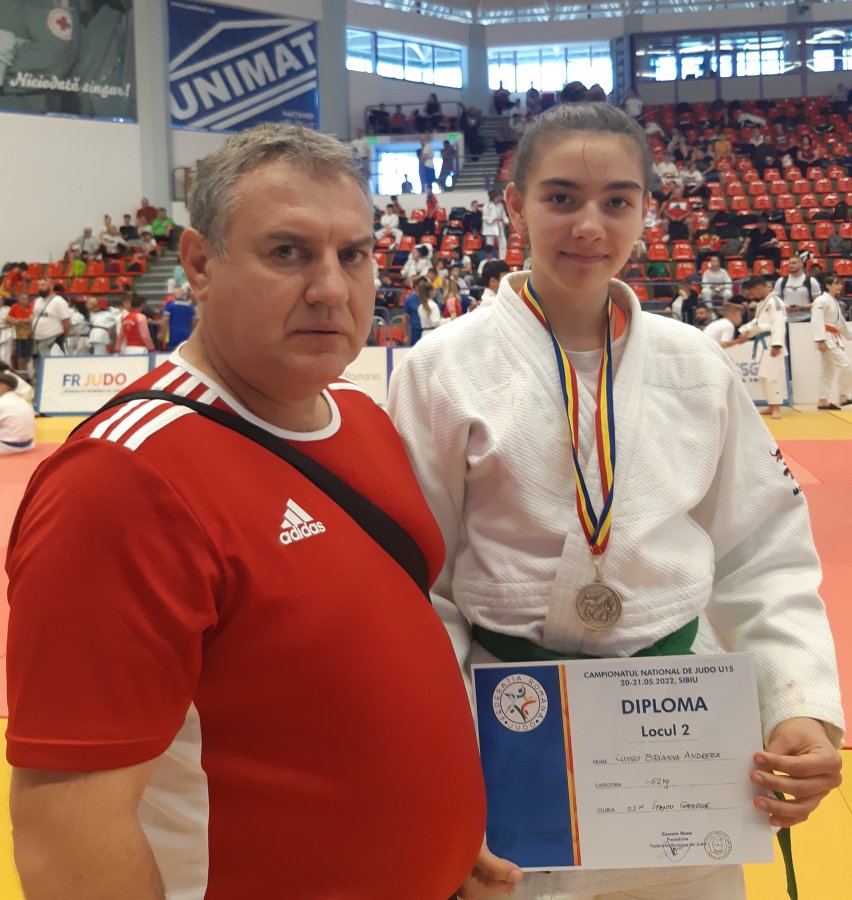 Medalie de argint și titlul de vicecampioană națională obținute  de sportiva CSM Lungu Brianna Andreea,  la Campionatele Naționale de Judo U15 ani