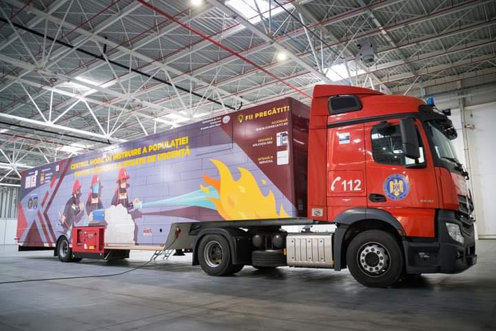 Centrul mobil de instruire a populației pentru răspuns la situații de urgență vine la Sf. Gheorghe!