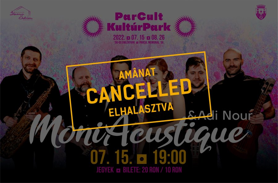 Concertul MoniAcustique s-a amânat!