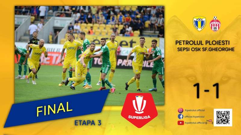 Petrolul Ploieşti – Sepsi OSK Sfântu Gheorghe 1-1, în Superligă