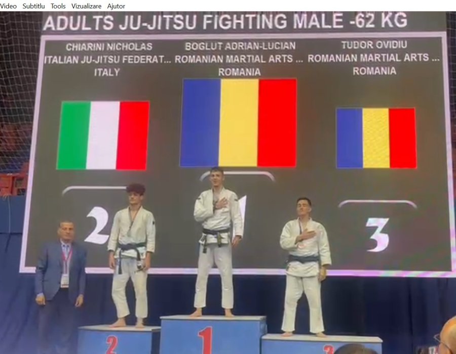 Medalii de aur și de argint cucerite de Adrian Bogluț de la CSM Sfântu Gheorghe,  la Campionatul Balcanic de Ju-Jitsu
