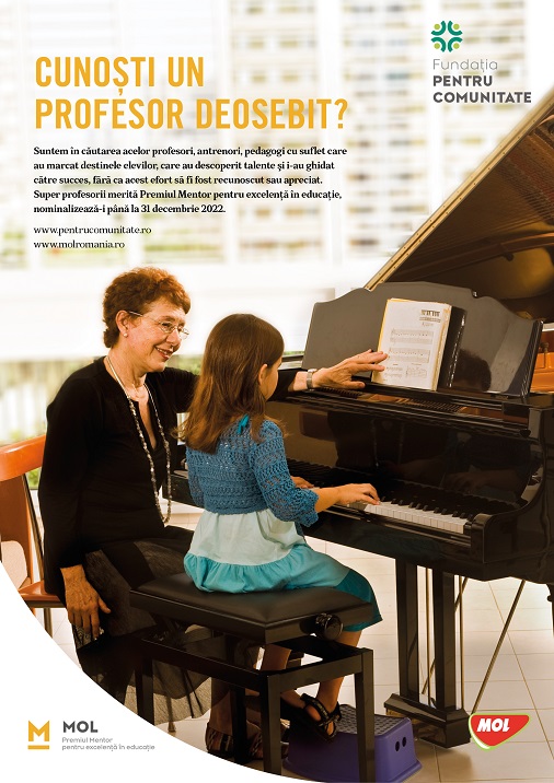 De Ziua Mondială a Educației –Premiul Mentor pentru excelență în educație. Nominalizări 2022