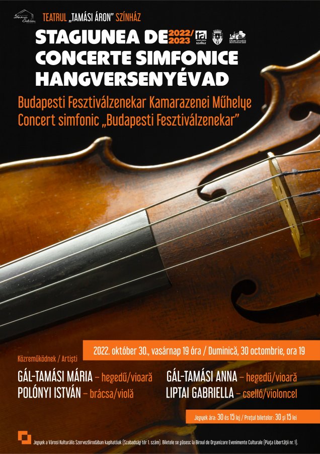 Budapest Festival Orchestra concertează la Sfântu Gheorghe în deschiderea Stagiunii simfonice