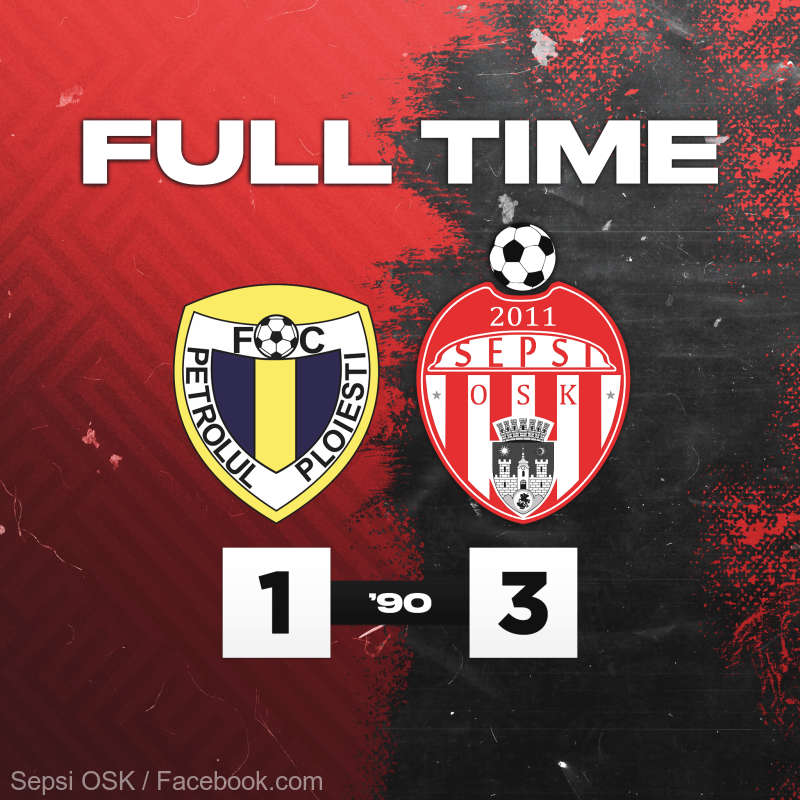 Sepsi OSK a învins-o pe Petrolul cu 3-1 la Ploieşti, în Cupa României
