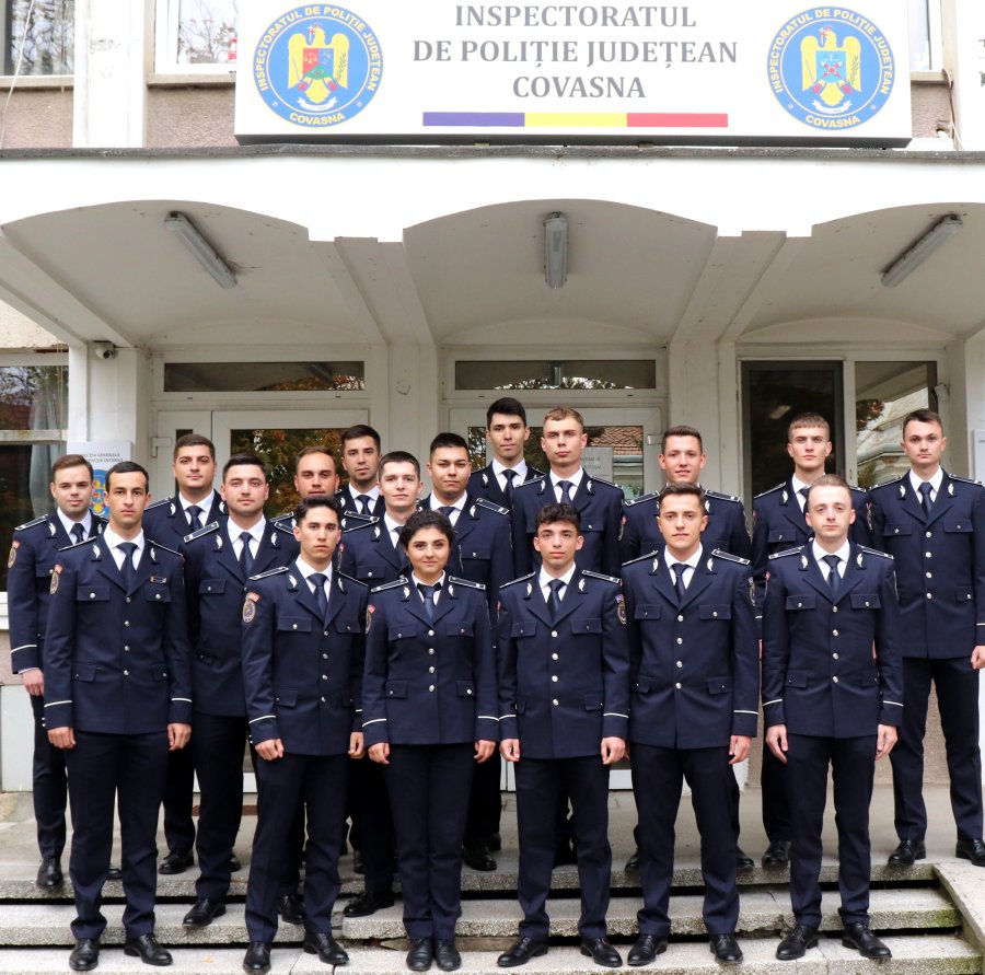 Debut de carieră pentru 18 de polițiști covăsneni