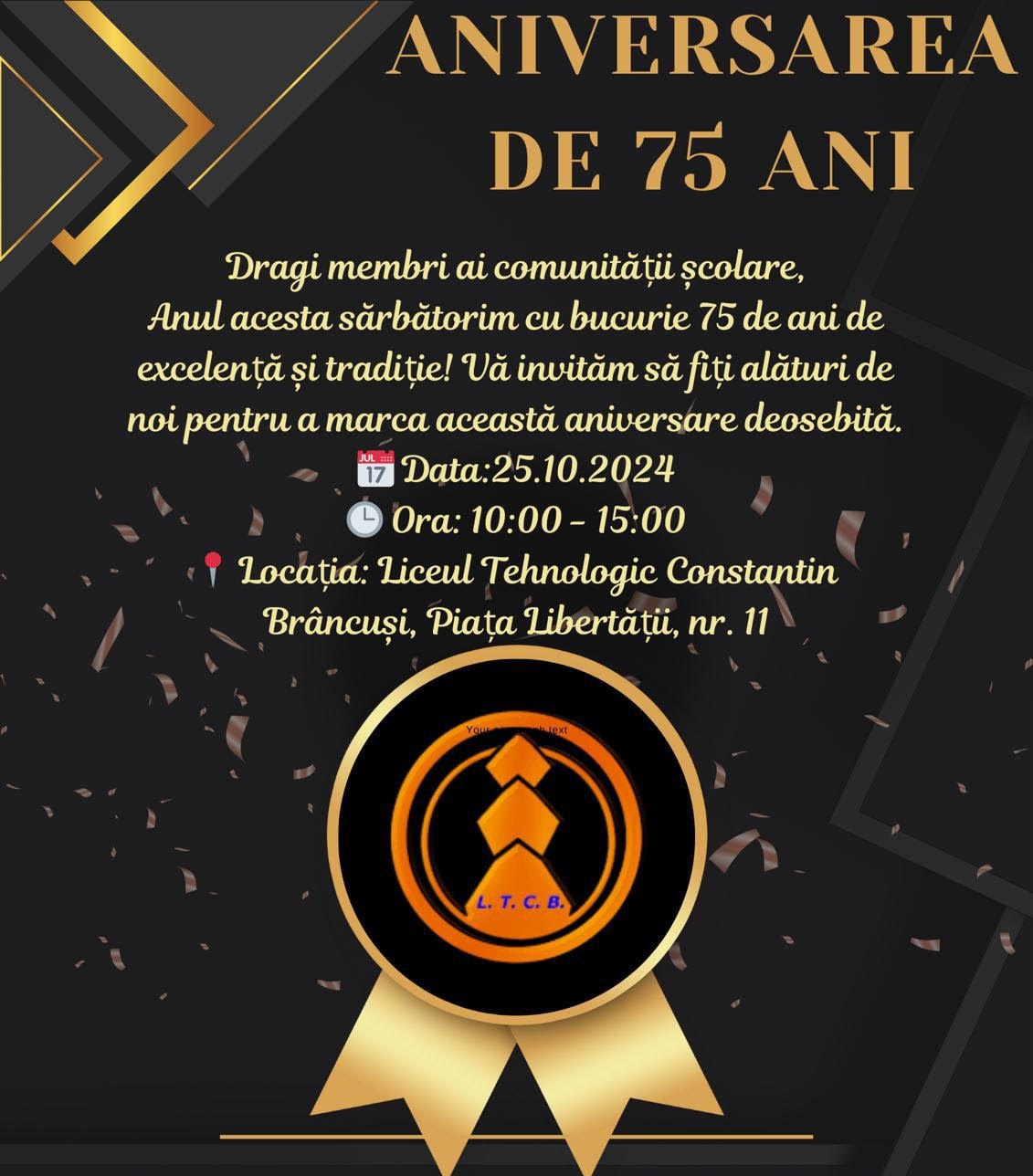 Liceul Tehnologic „Constantin Brâncuși” din Sfântu Gheorghe, la ceas aniversar