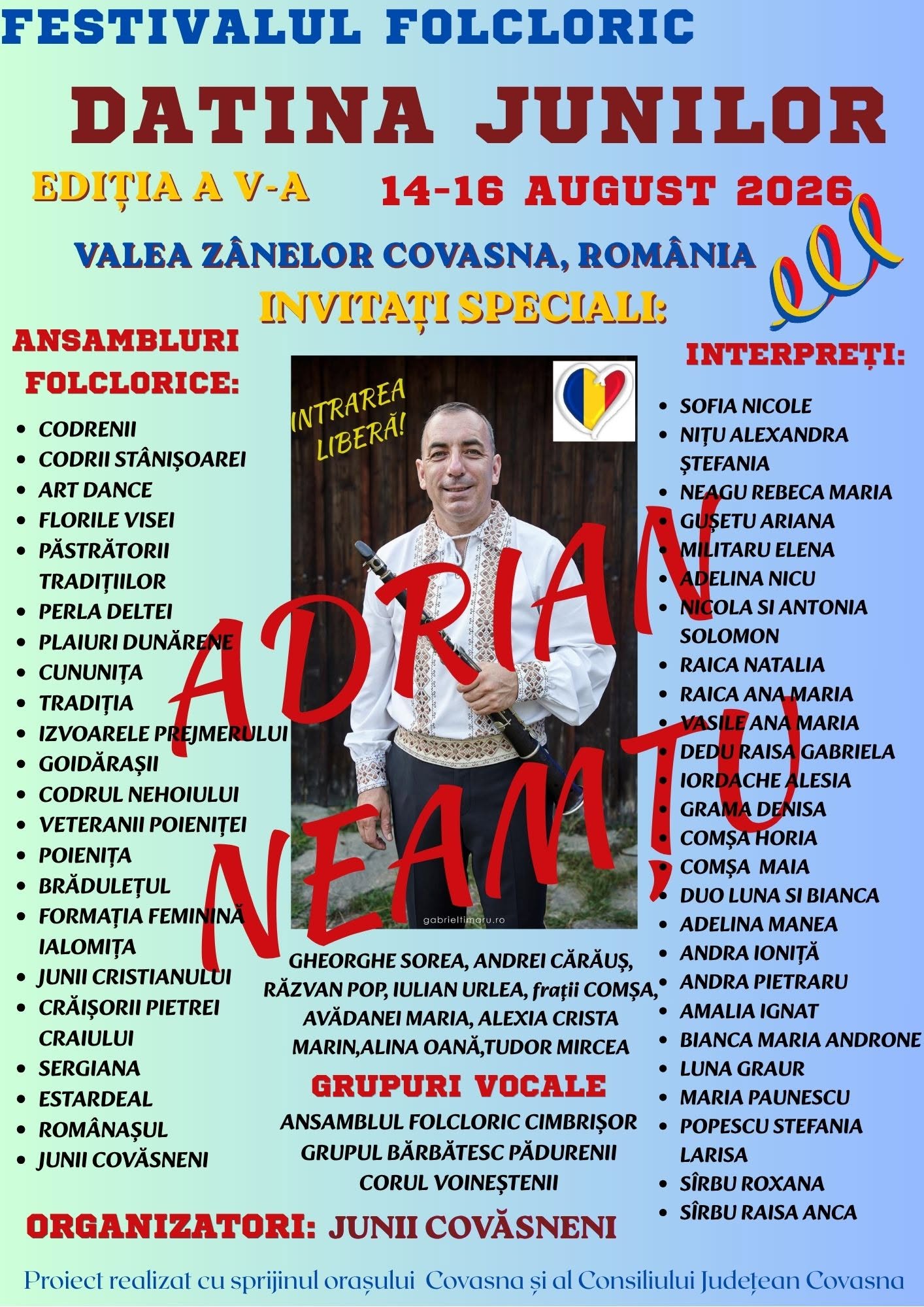Festivalul „Datina Junilor”, la sfârșit de săptămână, la Covasna: sute de artiști, trei zile dedicate tradiției și folclorului